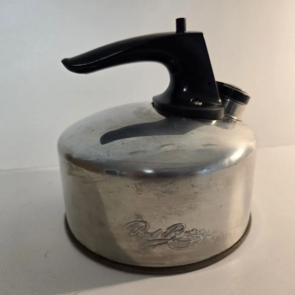 Revere Ware Vintage‎ 1801 Copper Bottom 1.5 Qt. Whistling Tea Kettle Pot 898-C